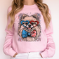 Pomeranian Patriotic Dog, USA, America, Pet Lover, 4th of July Sweatshirt