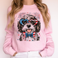 Portuguese Water Dog Patriotic Dog, USA, America, Pet Lover, 4th of July Sweatshirt