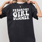 Pregnant Girl Summer, Mom to Be Shirt, Baby Announcement, Pregnancy Reveal, Baby Shower Gift, Funny Gift for New Mom Shirt Comfort Colors T-Shirt