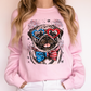 Pug Patriotic Dog, USA, America, Pet Lover, 4th of July Sweatshirt