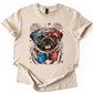Pug Patriotic Dog, USA, America, Pet Lover, 4th of July, Soft Style T-Shirt