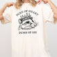 Pure Of Heart, Dumb Of Ass, Funny, Rude, Vulgar, Possum, Opossum, Aesthetic Shirt Comfort Colors T-Shirt