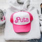 Puta, Funny, Sassy, Bright Pink Snapback Trucker Hat