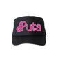 Puta, Sassy, Funny, Black Snapback Trucker Hat