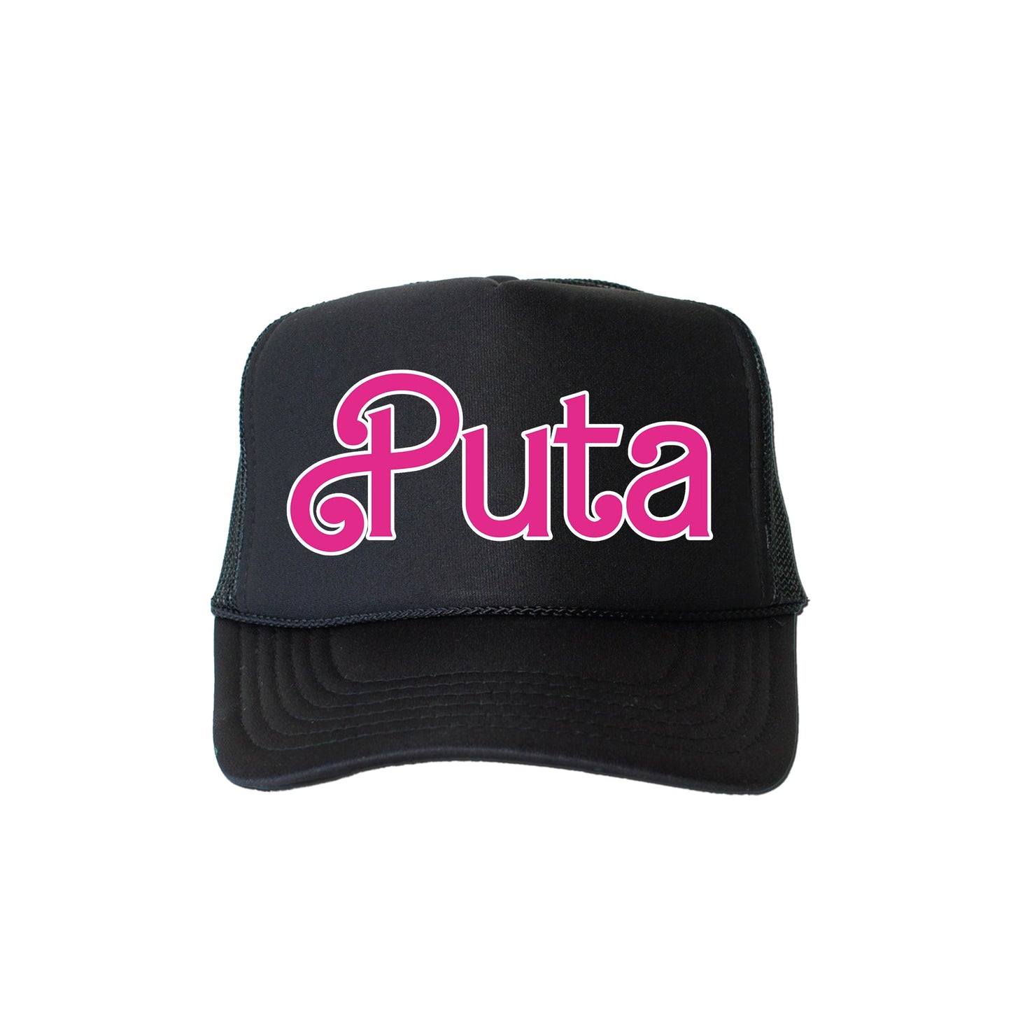 Puta, Sassy, Funny, Black Snapback Trucker Hat