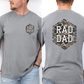 Rad Dad, Camo, Camouflage, Father's Day, Husband, Guy Gift, Old School, Brother, Comfort Colors T-Shirt