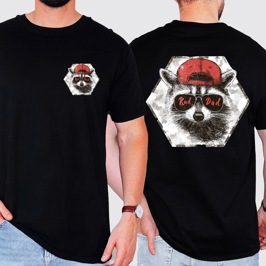 Rad Dad, Raccoon, Father's Day, Husband, Guy Gift, Brother, Comfort Colors T-Shirt