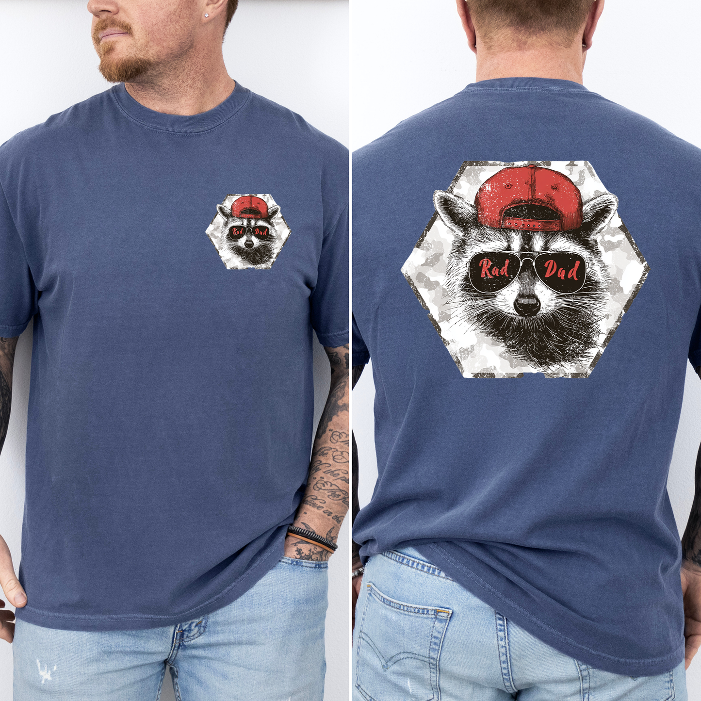 Rad Dad, Raccoon, Father's Day, Husband, Guy Gift, Brother, Comfort Colors T-Shirt