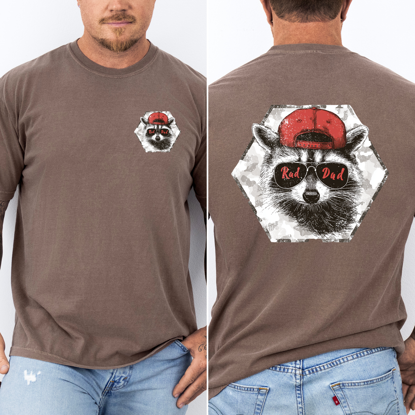 Rad Dad, Raccoon, Father's Day, Husband, Guy Gift, Brother, Comfort Colors T-Shirt