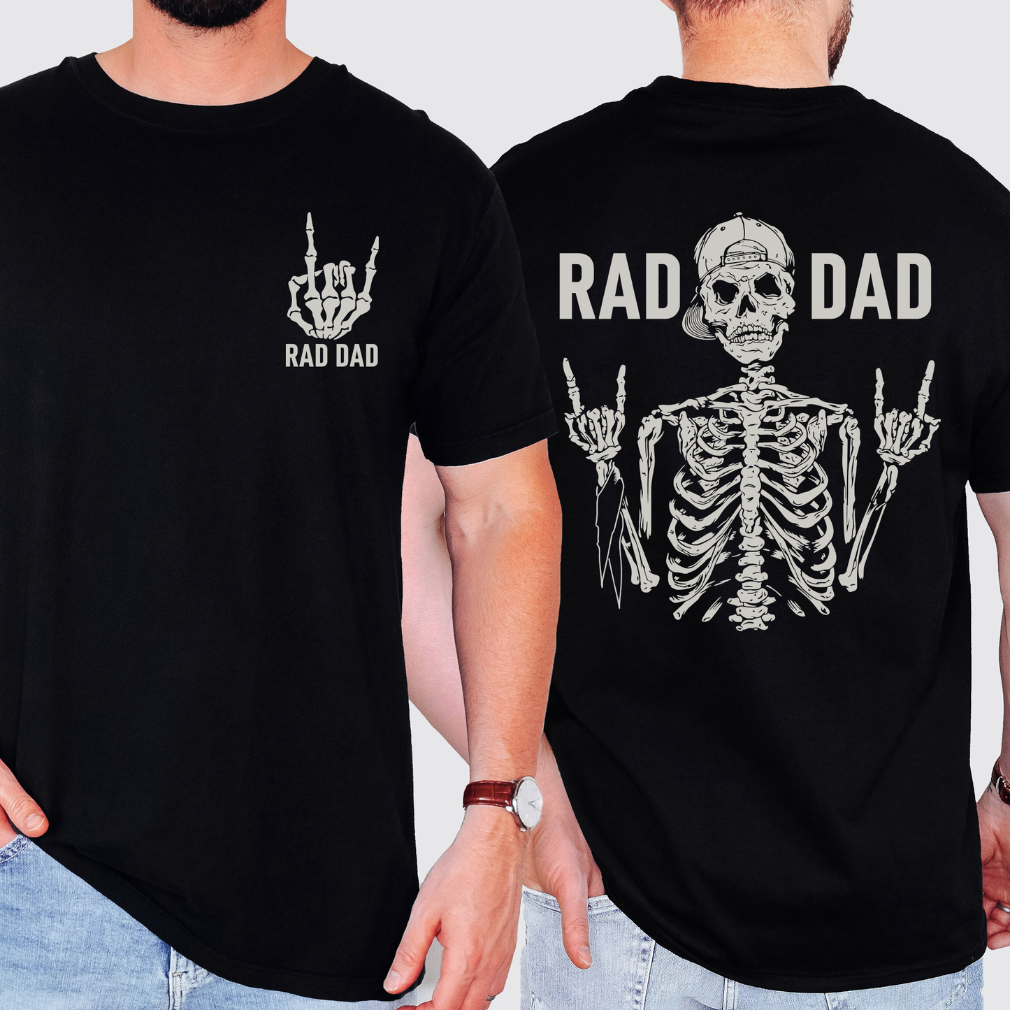 Rad Dad, Skeleton, Father's Day, Husband, Guy Gift, Brother, Comfort Colors T-Shirt