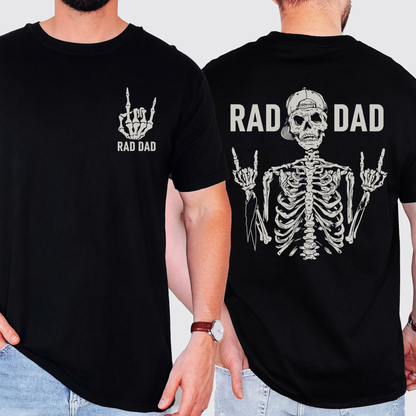 Rad Dad, Skeleton, Father's Day, Husband, Guy Gift, Brother, Comfort Colors T-Shirt