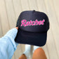 Ratchet, Sassy, Funny, Black Snapback Trucker Hat