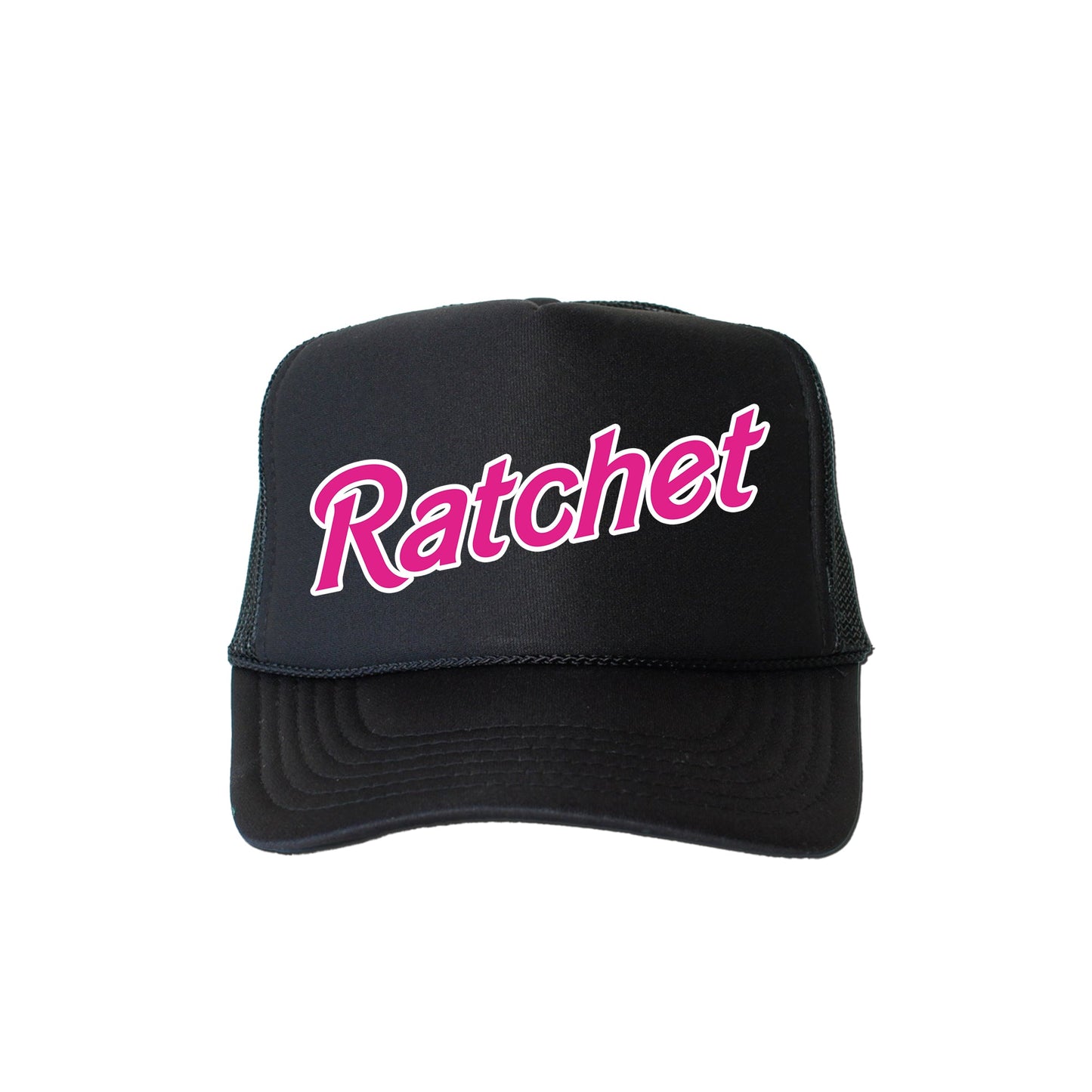 Ratchet, Sassy, Funny, Black Snapback Trucker Hat