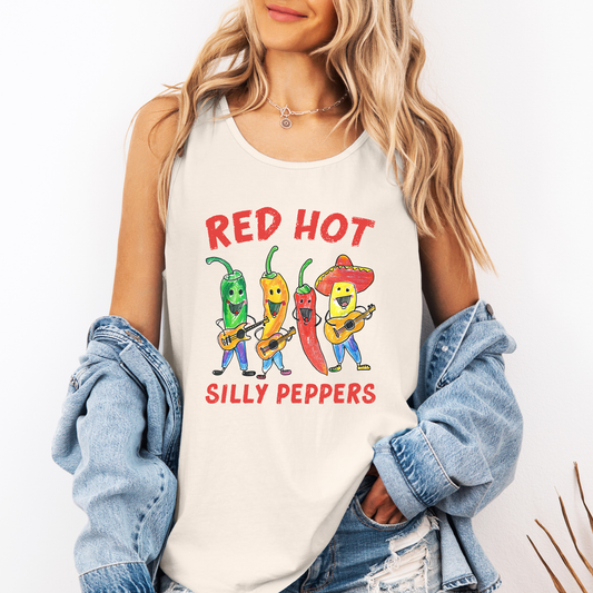 Red Hot Silly Peppers, Funny, Music Comfort Colors Tank Top
