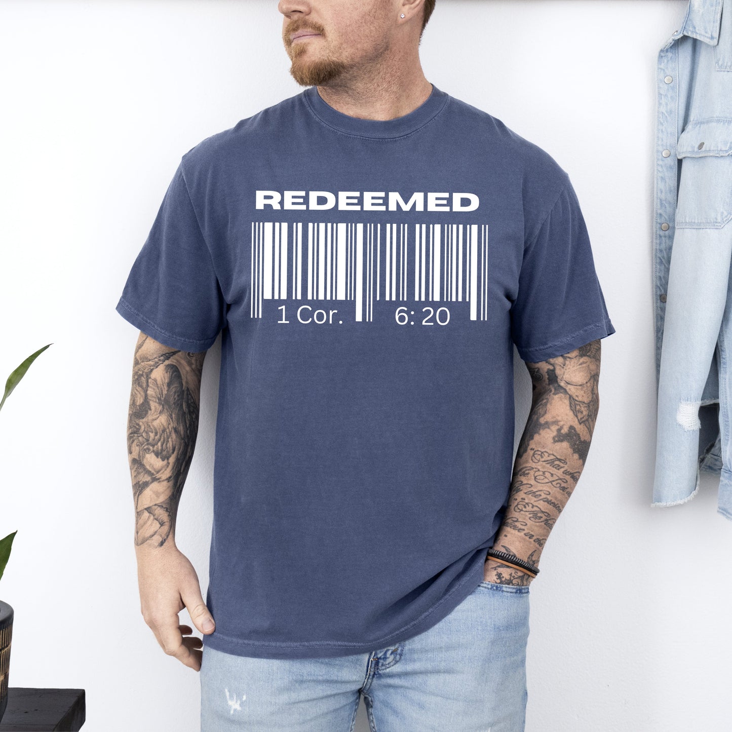 Redeemed, Faith, Christian, Jesus, Gospel, Religious Tshirt Comfort Colors T-Shirt