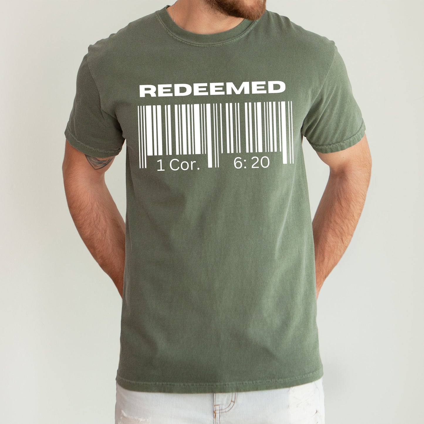 Redeemed, Faith, Christian, Jesus, Gospel, Religious Tshirt Comfort Colors T-Shirt