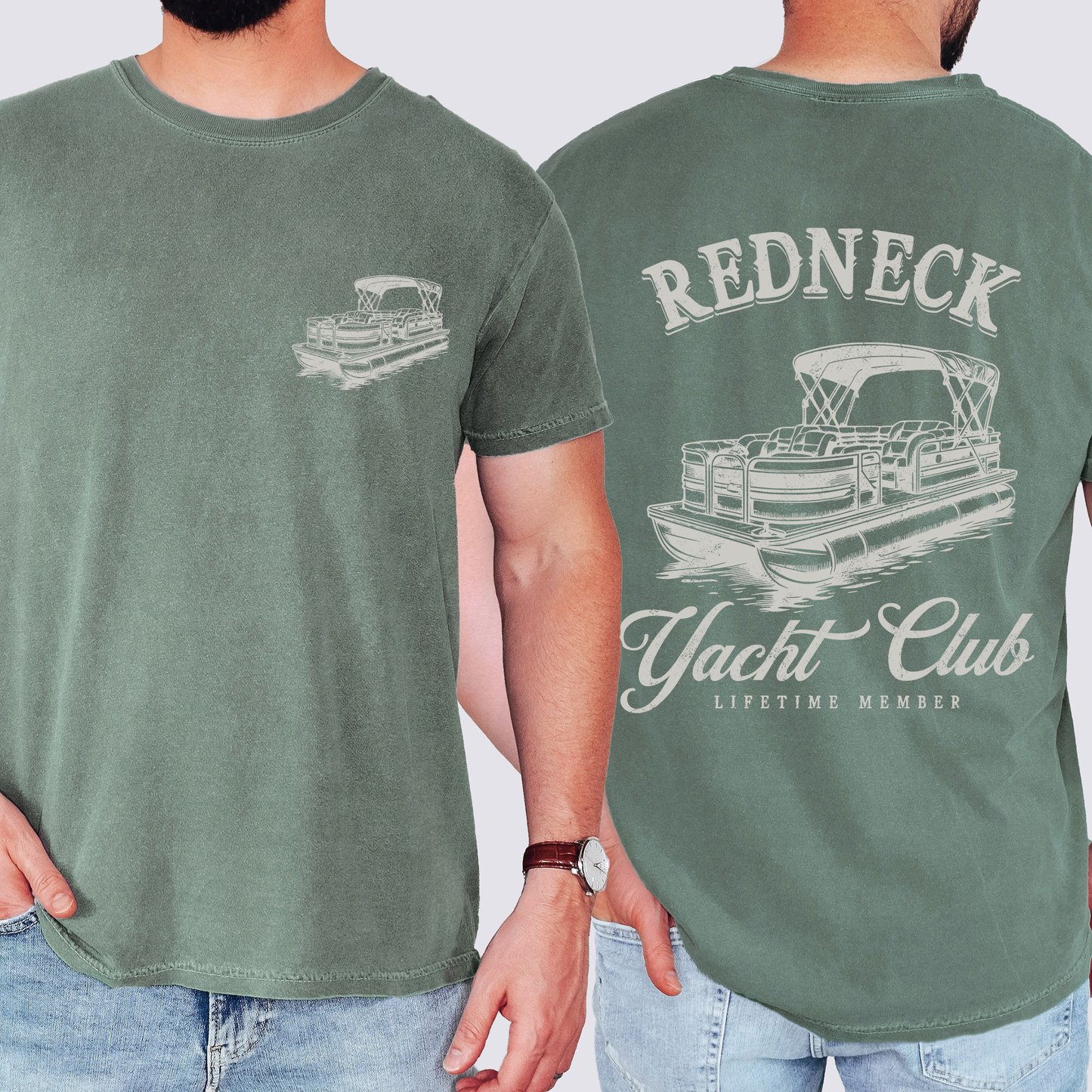 Redneck Yacht Club, Funny, Boating, Country, Lake Life, Comfort Colors T-Shirt