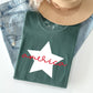 Retro America Star, Red White Blue, 4th of July Tshirt Comfort Colors T-Shirt