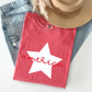 Retro America Star, Red White Blue, 4th of July Tshirt Comfort Colors T-Shirt