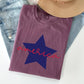 Retro America Star, Red White Blue, Patriotic, Tshirt Comfort Colors T-Shirt
