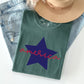 Retro America Star, Red White Blue, Patriotic, Tshirt Comfort Colors T-Shirt