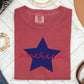 Retro America Star, Red White Blue, Patriotic, Tshirt Comfort Colors T-Shirt