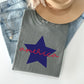 Retro America Star, Red White Blue, Patriotic, Tshirt Comfort Colors T-Shirt