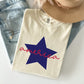 Retro America Star, Red White Blue, Patriotic, Tshirt Comfort Colors T-Shirt