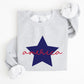 Retro America Star, Red White Blue 4th of July Sweatshirt