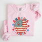 Retro America Vibes, Patriotic, 4th of July Sweatshirt