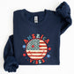 Retro America Vibes, Patriotic, 4th of July Sweatshirt