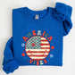 Retro America Vibes, Patriotic, 4th of July Sweatshirt