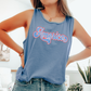 Retro America, Fourth of July, America, Patriotic, USA Comfort Colors Tank Top