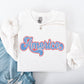 Retro America, Grunge, Vintage, Patriotic, USA, 4th of July Sweatshirt