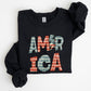 Retro America, Patriotic, 4th of July Sweatshirt