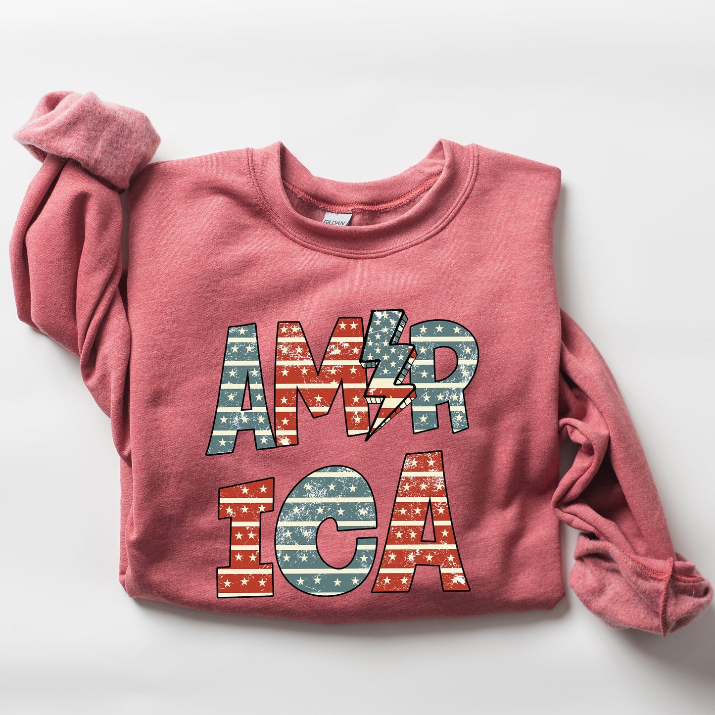 Retro America, Patriotic, 4th of July Sweatshirt