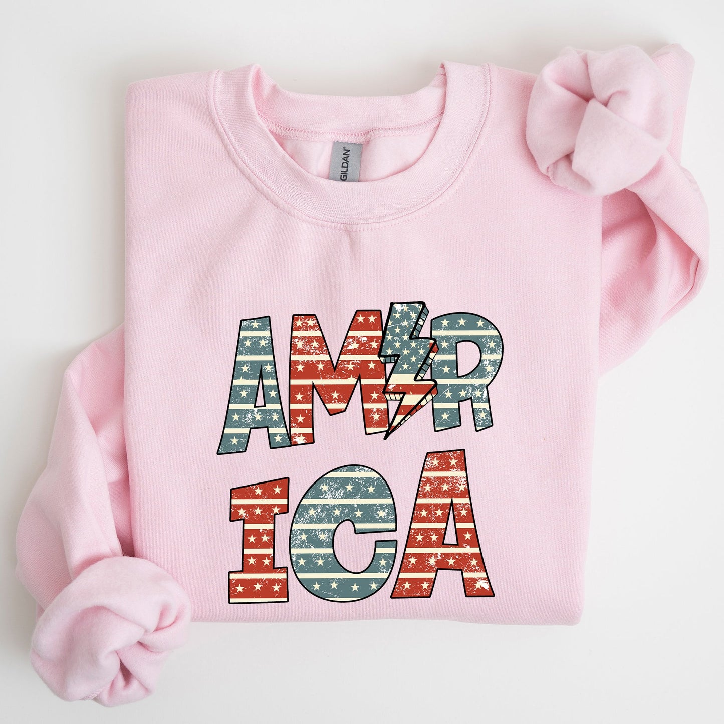 Retro America, Patriotic, 4th of July Sweatshirt