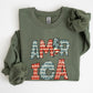 Retro America, Patriotic, 4th of July Sweatshirt