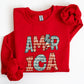 Retro America, Patriotic, 4th of July Sweatshirt