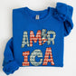 Retro America, Patriotic, 4th of July Sweatshirt