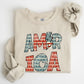 Retro America, Patriotic, 4th of July Sweatshirt