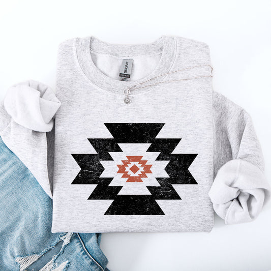 Retro Aztec, Western, Country, Cowboy, Desert Sweatshirt