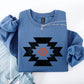 Retro Aztec, Western, Country, Cowboy, Desert Sweatshirt