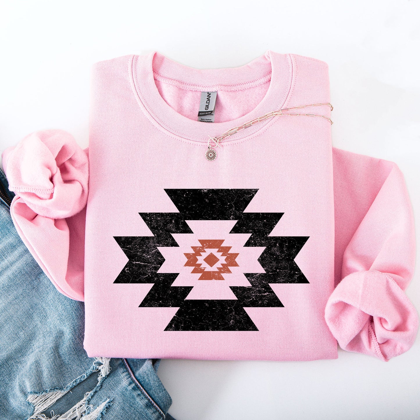 Retro Aztec, Western, Country, Cowboy, Desert Sweatshirt