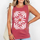 Retro Daisies, Boho, Original Designer Comfort Colors Tank Top