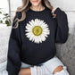 Retro Daisy Print, Vintage Flowers Sweatshirt