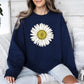 Retro Daisy Print, Vintage Flowers Sweatshirt