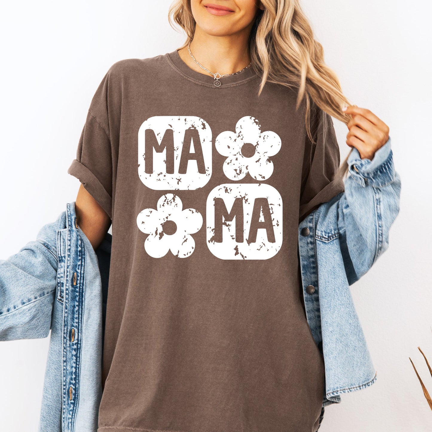 Retro Floral Mama, Vintage, Mother's Day Tshirt Comfort Colors T-Shirt