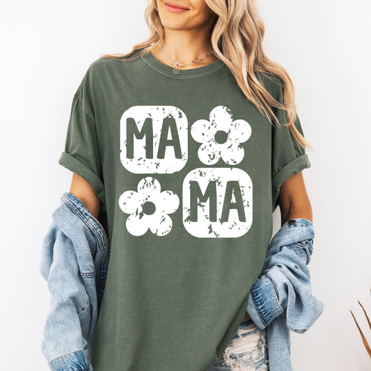 Retro Floral Mama, Vintage, Mother's Day Tshirt Comfort Colors T-Shirt