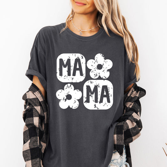 Retro Floral Mama, Vintage, Mother's Day Tshirt Comfort Colors T-Shirt